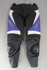 RST RIFT LEATHER BIKER TROUSERS WITH CE ARMOUR & KNEE SLIDERS: WAIST 32"/LEG 30"