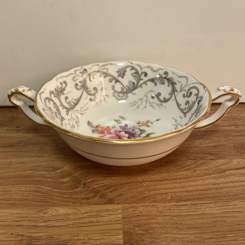 Royal crown derby handled soup - crown,