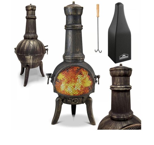 Cast iron chiminea - iron,