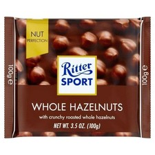 Ritter Sport Chocolates Whole Hazelnuts 100gX10