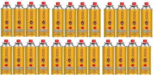 24x butane gas bottles - 24x,