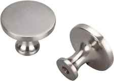 LONTAN 10 Pack Brushed Nickel Door Knobs Kitchen Door Knobs Silver Drawer Knobs