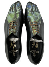 RARE NEW VIVIENNE WESTWOOD LEATHER TUESDAY SHOE IN BLACK-FOOT MENS 44EU ~ $1,045