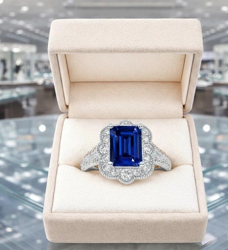 Emerald cut natural - 3.00,