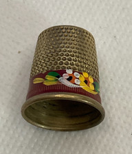 Vintage Brass & Hand Painted
