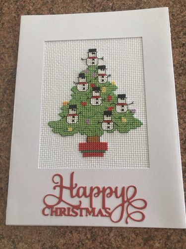 Completed christmas cross - christmas,