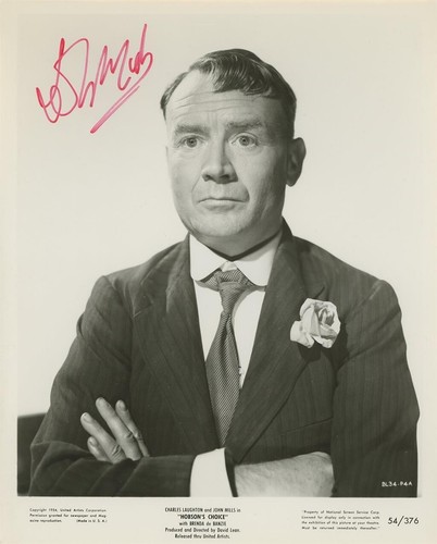 John mills signed - john, photograph
