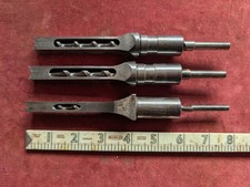 Three Vintage Mortice Machine Drill Bits (H)