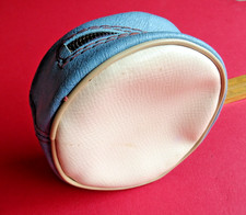 A GOOD VINTAGE EARLY EFGEECO VINYL FISHING REEL CASE