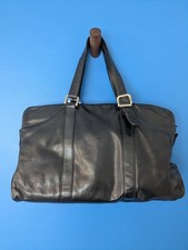 Enny Iconic Black Italian Large Soft Leather Bag Holdall with dust bag VGC
