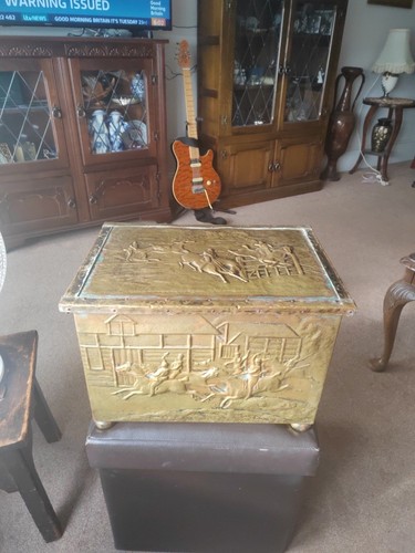Vintage coal scuttle storage - vintage,