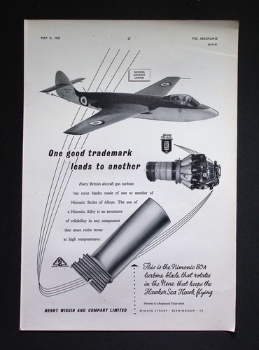 Original 1953 advert hawker - original,