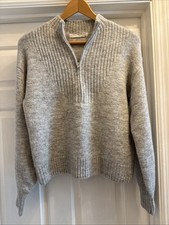Sophie Rue Gray Ribbed 1/2 Zip