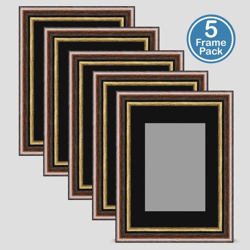 Photo frame brown gold 7x5 - photo,