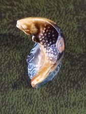 Vintage Red Rose Tea Wade Of England Whimsies Jumping Trout Porcelain Figurine