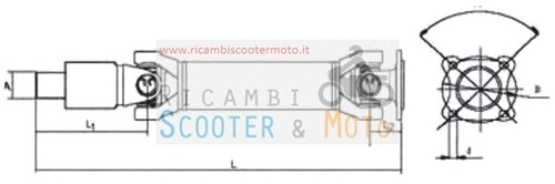 Piaggio porter drive axle - drive,