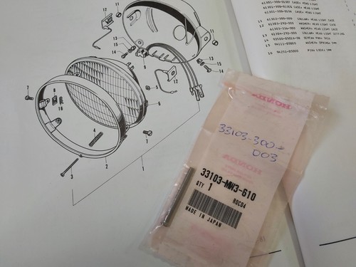 Honda oem nos headlight - honda,