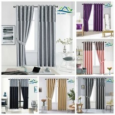 Crushed Velvet Band Curtains