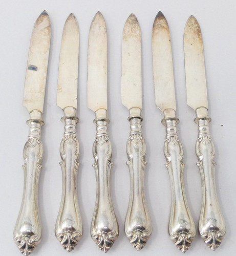 Set silver handled queens - silver,