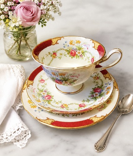 Vintage shelley burgundy - vintage,