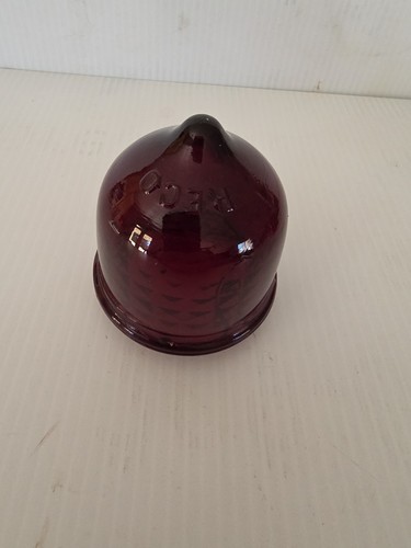Vintage red glass - vintage, sign