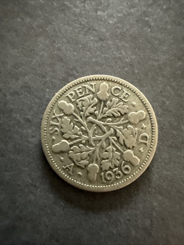 1936 king george sixpence - 1936,