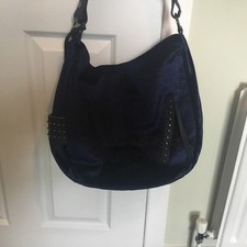 Beautiful Handbag From Eleganci  In Navy Velvet  New