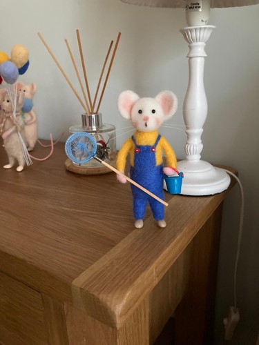 Handmade needle felted fishing - handmade,