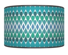 Teardrop Geometric Teal Blue
