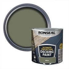 Ronseal Decking Paint Willow Ultimate Protection 2.5L Protects Deck Wood - NEW