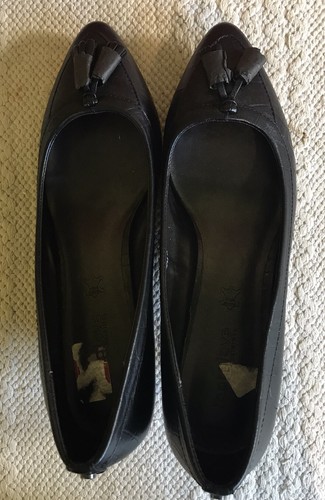Footglove black leather - m&s,
