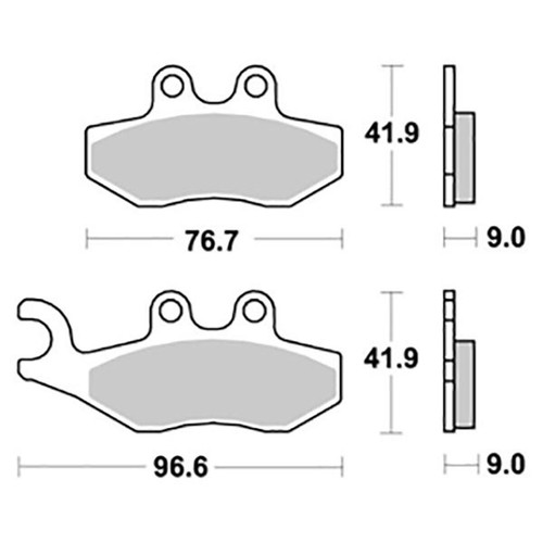 Pair brake pads - sbs, 177