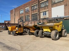 Dumpers 1 3 6 9 ton Terex thwaites Wacker neuson auza Jcb Volvo roller 80 120