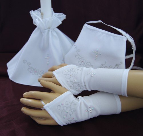 Communion bag pouch candle