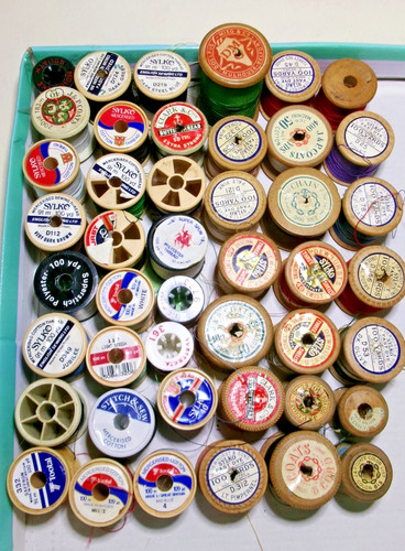 Vintage cotton reels - reels,