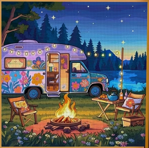Printed cross stitch - cross, 11
