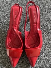 Women's Red Kitten Heel