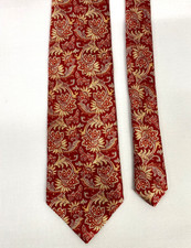 Tie Rack Silk Tie Red Paisley