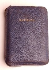 De La Rue Patience Playing Cards 2 Pack Set In Leather Case In Good Condition