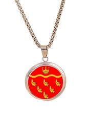 East Sussex County England Silver Colour Necklace With Pendant And Gift Box