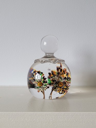 Vintage art glass paperweight - vintage,