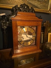 Antique Bracket Clock By Smiths Westminster Chime In Working Order