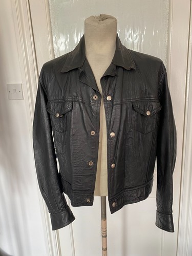 Davpark vintage leather jacket - leather,