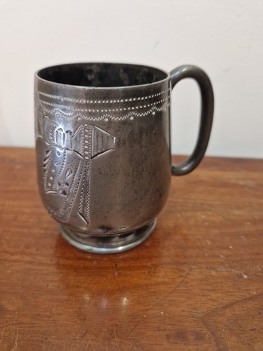 Victorian pewter cup tankard - victorian, cup/tankard