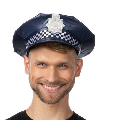 Police hat dark - police, blue