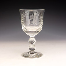 Stuart Crystal - Queen Elizabeth II Jubilee Commemorative Cut Glass Goblet