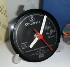 BENNY HILL CLOCK Desk Top Side Table Ernie Fastest Milkman Comedy Hit Single 4"