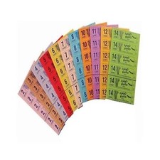 1500 Jumbo Bingo Tickets, Books, 2.3.4.5.6,8 & 10 Page Booklet 1-90 strips of 12
