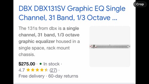 Dbx dbx131sv graphic - dbx131sv, eq
