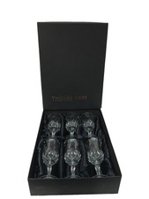 Thomas Webb Crystal Stemware Set of 6 Wine Glasses in Original Box - Vintage VGC